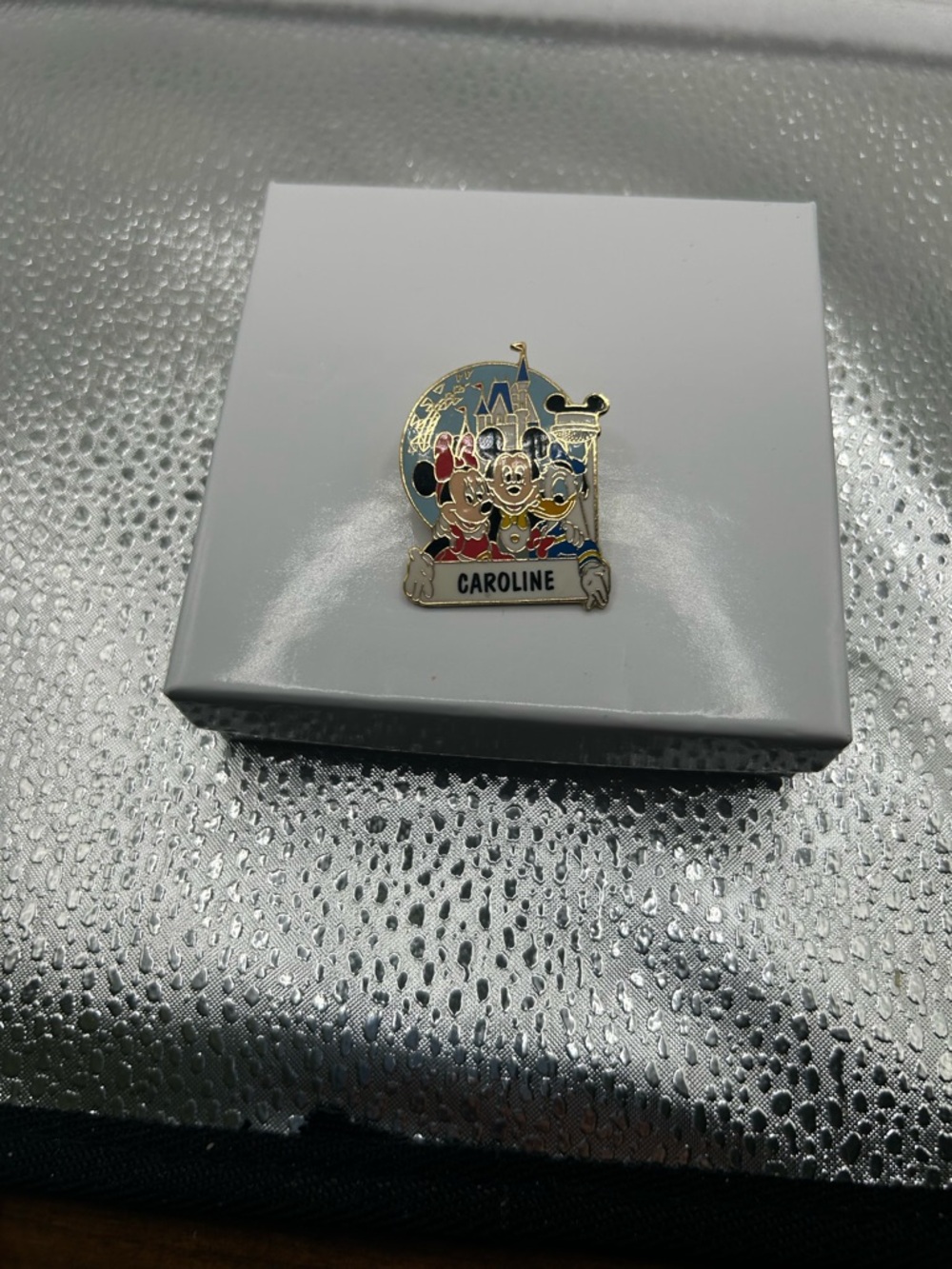 Vintage Walt Disney World personalized name pin collectible enamel trading pin
